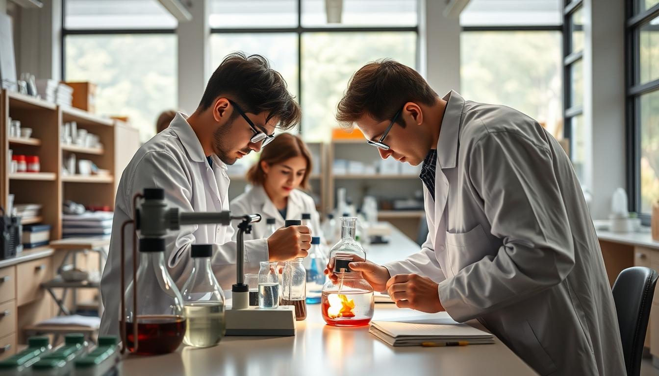 Structured study materials and learning resources on a desk